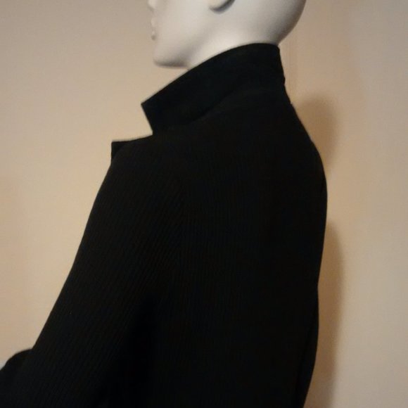 Gorgeous Suede, Leather and Real Fur Collar Sweater - Picture 6 of 10